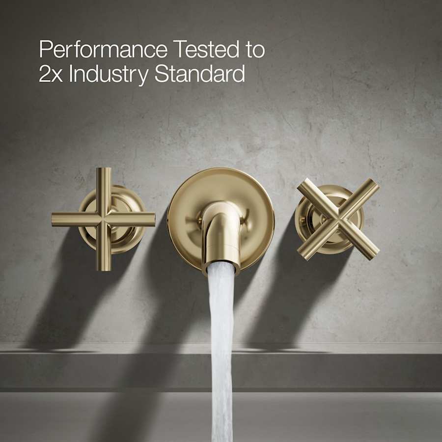 Purist Deck or Wall Mounted Cross Handles for Tub Faucet