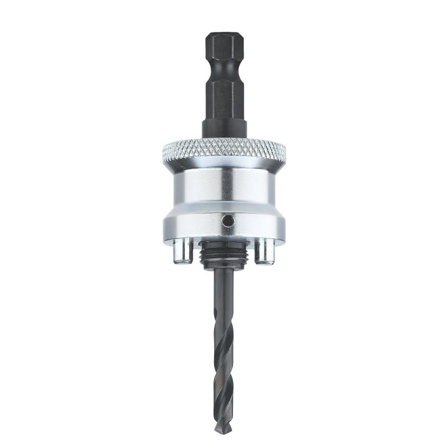 Standard Hole Saw Arbor, 1/2 in, 1/4 in, Pilot Drill, Steel