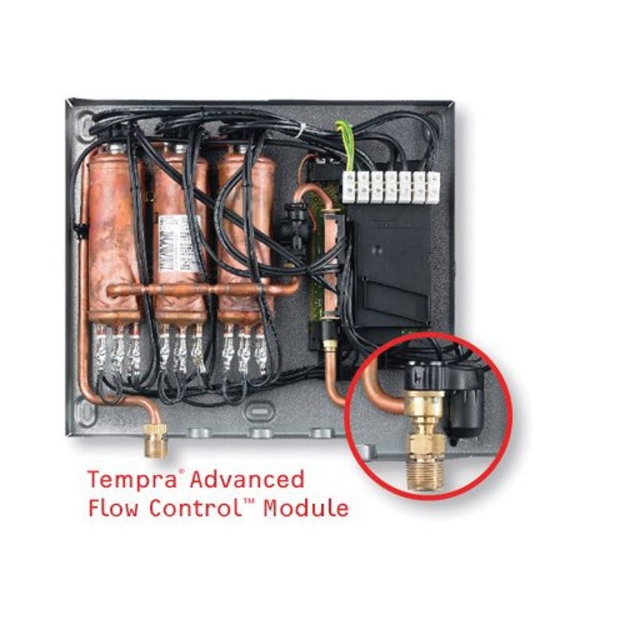 Electric Tankless Water Heater, 240/208 V, 50/60 Hz, 1 Phase, 3/4 in NPT Water, 3x50/3x44 A, Commercial