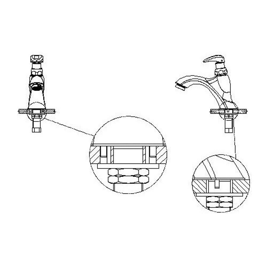 TECK® Metering Lavatory Faucet, ADA, 1 Handle, 1-Hole, 0.5 gpm, Chrome
