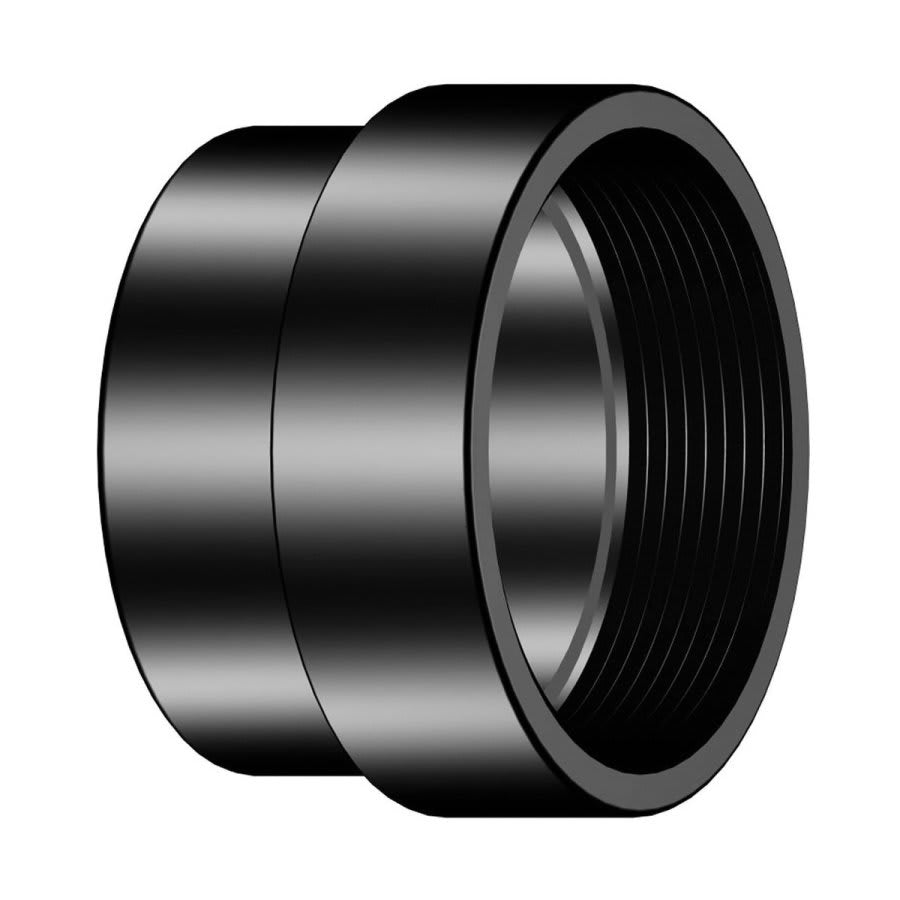 DWV Street Female Adapter, 6 in, Spigot x FNPT, ABS