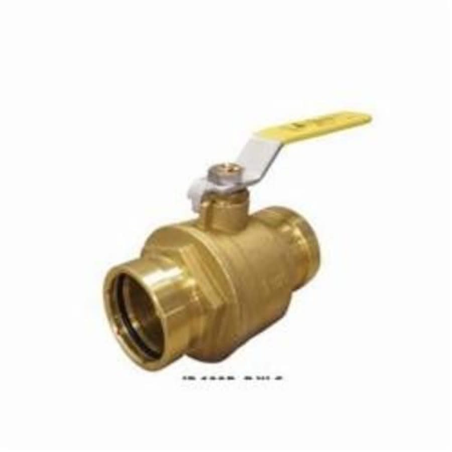 2-Piece Ball Valve, 3 in, Press, Full Port, Brass Ball, Brass