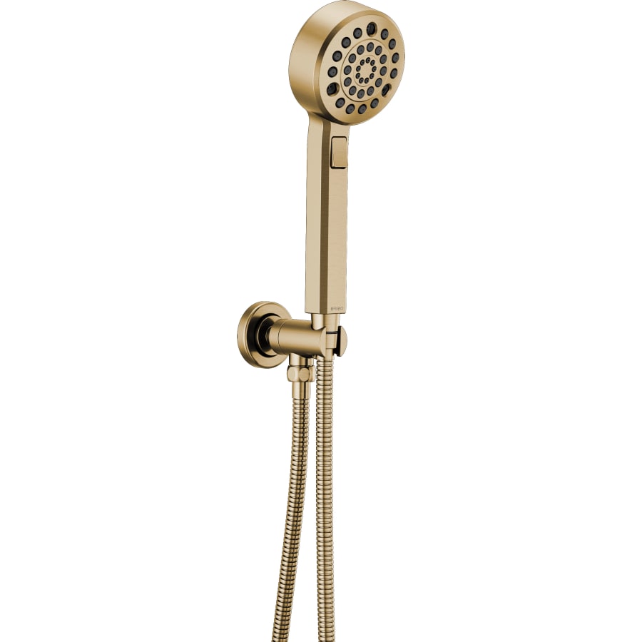 Levoir 1.75 GPM Multi Function Hand Shower Package with H2Okinetic Technology - Includes Hose, Holder and Wall Supply