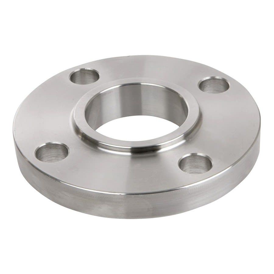 Flat Face Flange, 2-1/2 in, Lap Joint, 150 lb, 7 in OD, 3/4 in Bolt Hole Size, 304/304L Stainless Steel
