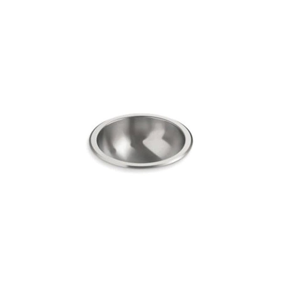 Top/Under Mount Lavatory Sink, ADA, 11-1/2 x 11-1/2 x 5-1/4 in, Stainless Steel, Mirror