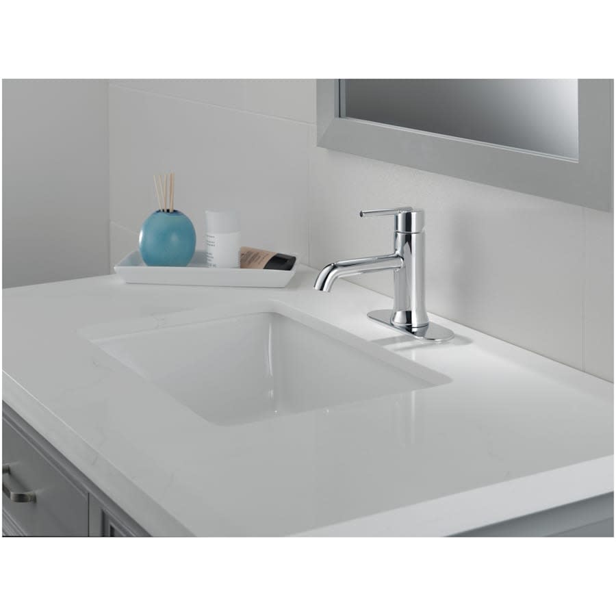 Trinsic 1.2 GPM Single Hole Bathroom Faucet with Metal Push Pop-Up Drain Assembly - Limited Lifetime Warranty