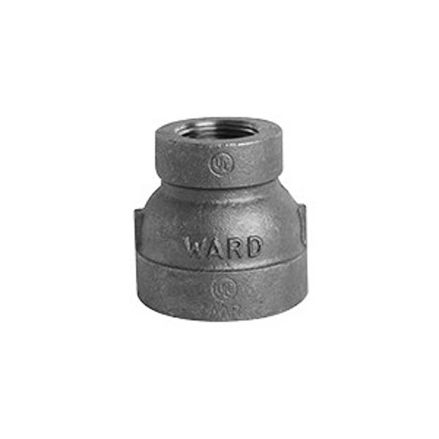Reducer Coupling, 3/4 x 1/2 in, FNPT, 150 lb, Malleable Iron, Galvanized