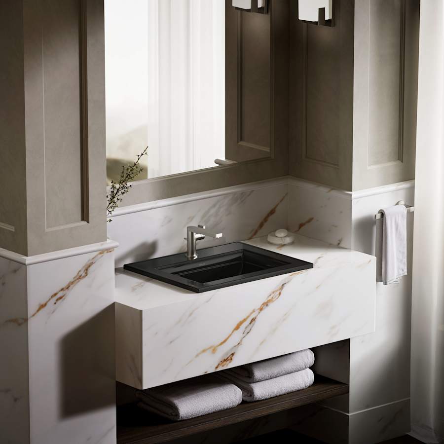 Memoirs Stately 17" Drop In Bathroom Sink with 1 Hole Drilled and Overflow