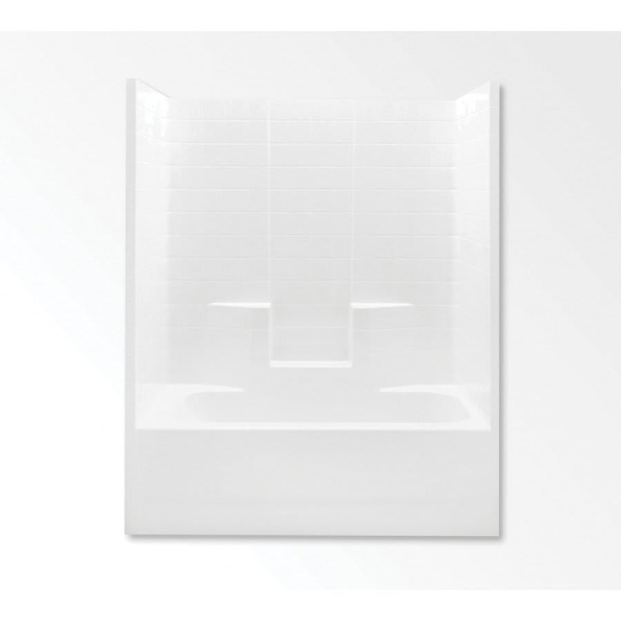 Everyday 1-Piece Tub & Shower, 72 x 60 in, Right Hand Drain, White