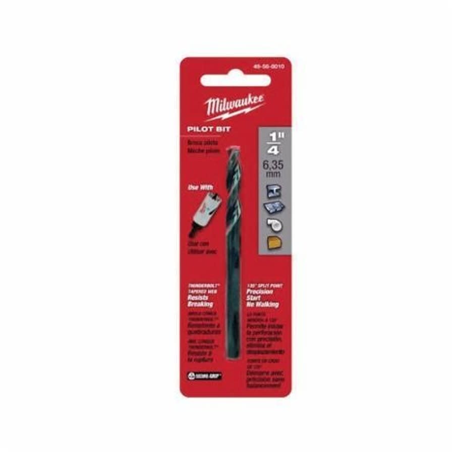 Thunderbolt® Tapered Pilot Drill, 1/4 in, 1/4 in, D Cutting, HSS