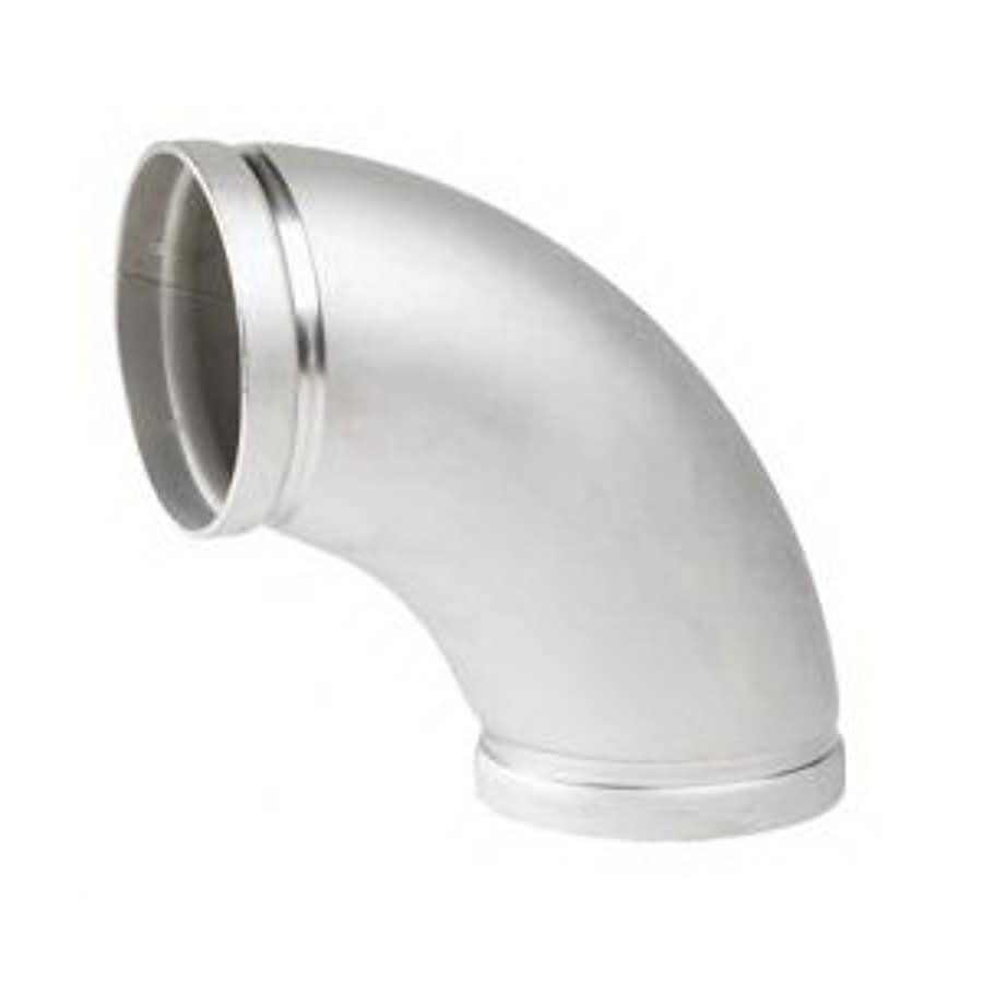 90 deg Elbow, 4 in, Groove, 304/304L Stainless Steel, SCH 10
