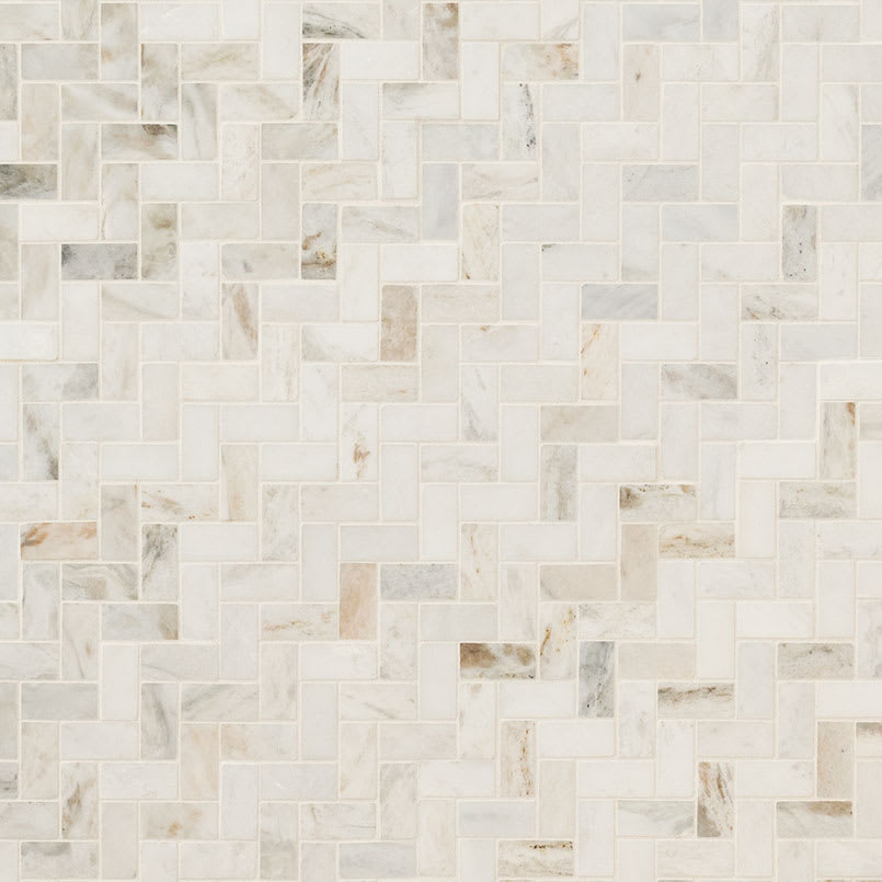 Arabescato Venato Herringbone Honed