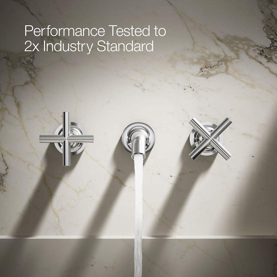 Purist 1.2 GPM Wall Mounted Widespread Bathroom Faucet