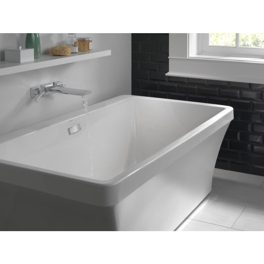 Pivotal Double Handle Wall Mounted Tub Filler Trim - Less Rough In