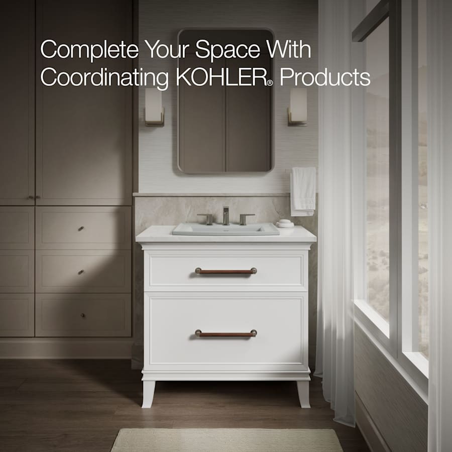 Archer 22-5/8" Drop In Bathroom Sink with 3 Holes Drilled and Overflow
