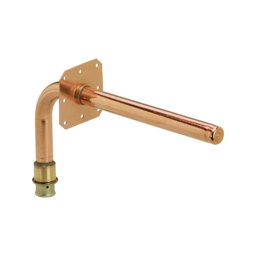 PureFlow® Stub Out Elbow, 1/2 in, Press PEX x Street, Brazed Copper