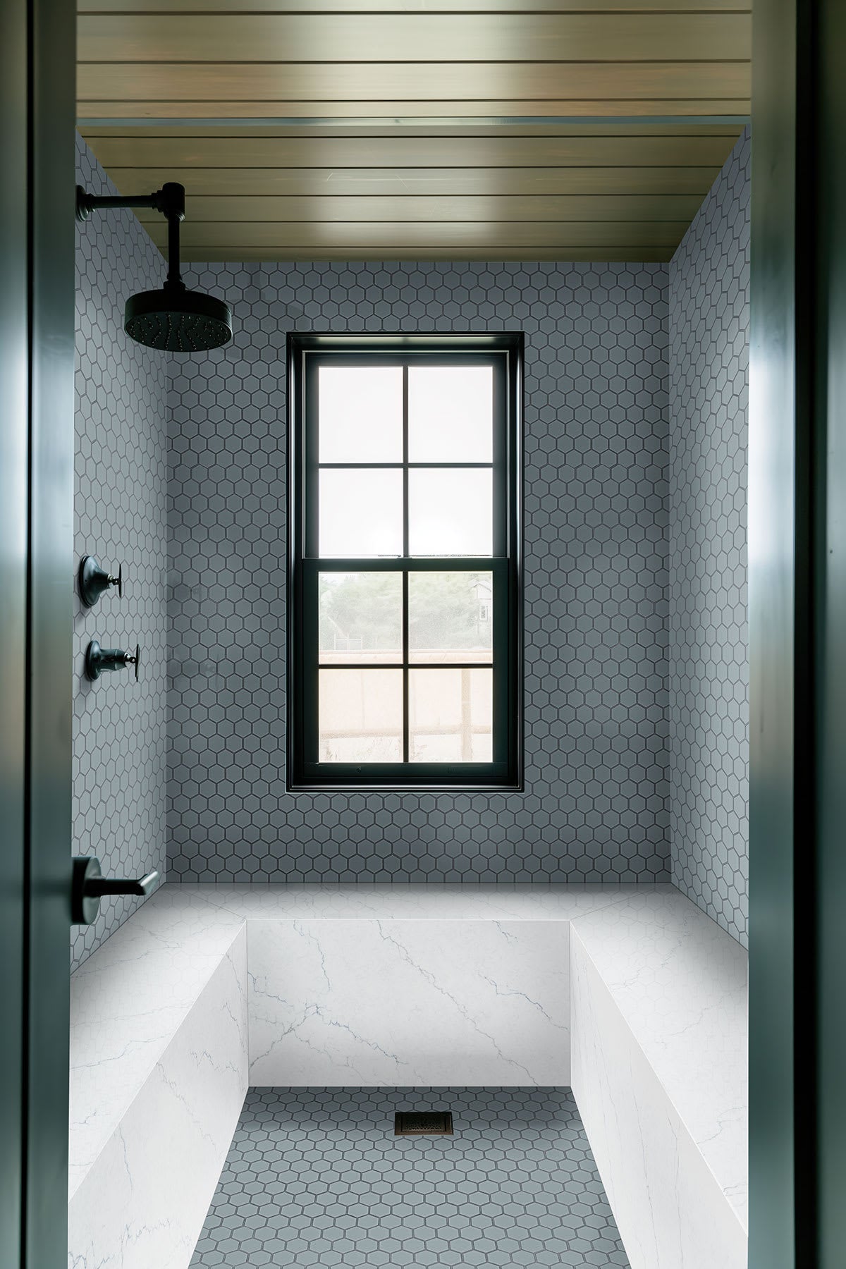 Cielo Azul Hexagon Glossy