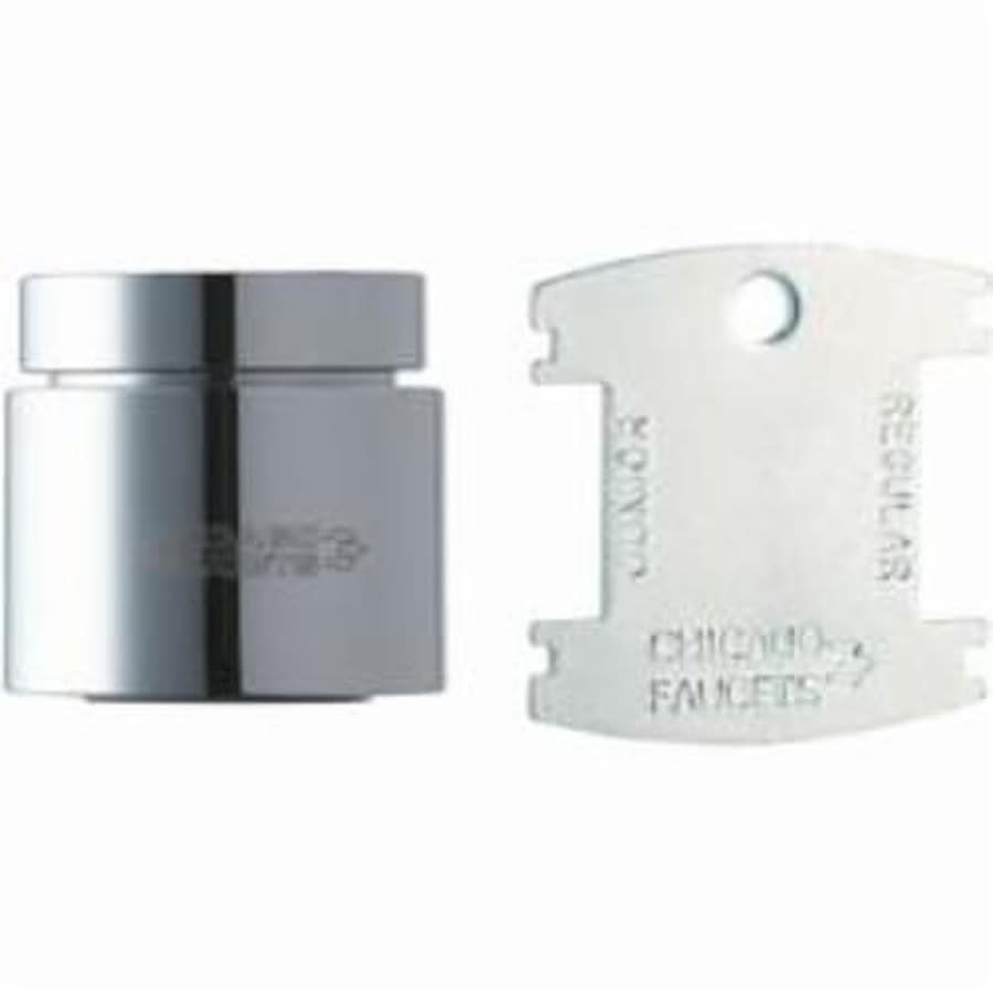 Pressure Compensating Outlet, 1.5 gpm, Female Thread, Non-Aerated Laminar Stream, Polished Chrome