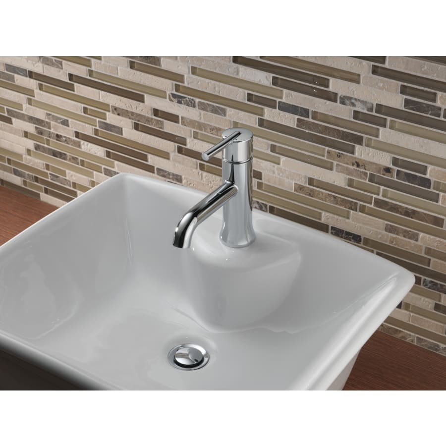Trinsic Single Hole Bathroom Faucet with Optional Base Plate - Less Drain Assembly