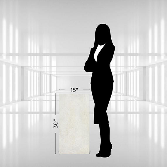 Platinum Chalk Rectangle 15X30 Matte
