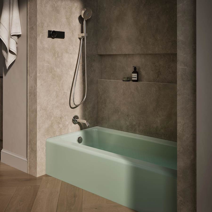 Bellwether 60" Alcove Soaking Tub with Left Drain