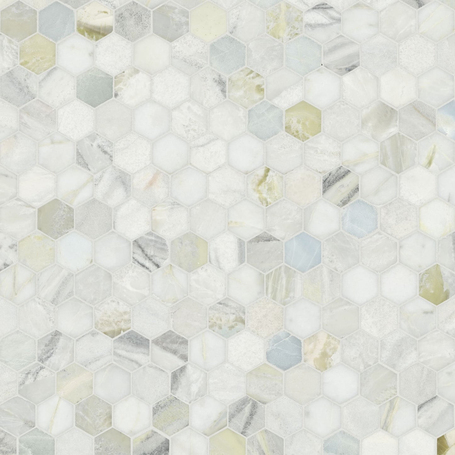 Cloudland 2" Hexagon Polished