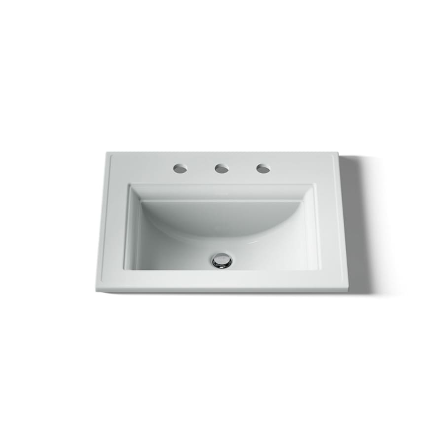 Memoirs Stately 17" Drop In Bathroom Sink with 3 Holes Drilled and Overflow