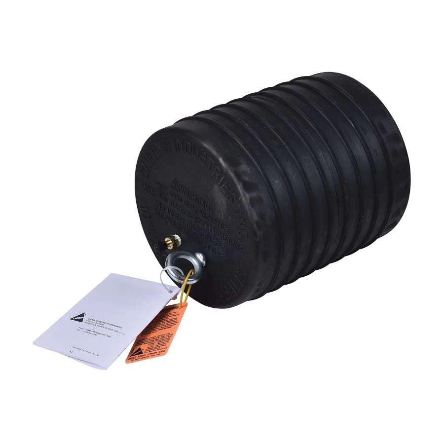 Pneumatic Pipe Plug, 10 in Pipe, 17 psi, Natural Rubber