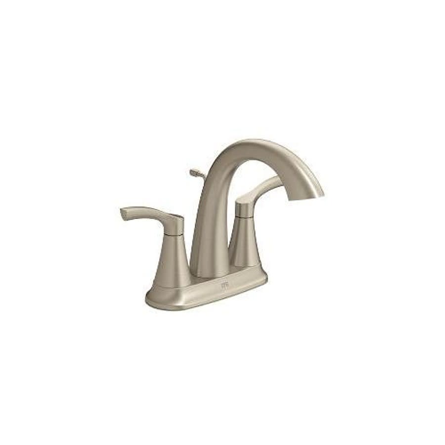 Ash Centerset Lavatory Faucet, ADA, 2 Handle, 3-Hole, 1.2 gpm, Brushed Nickel