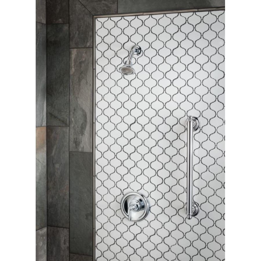 Posi-Temp Pressure Balanced Tub and Shower Trim with 2.5 GPM Shower Head and Tub Spout from the Brantford Collection (Less Valve)