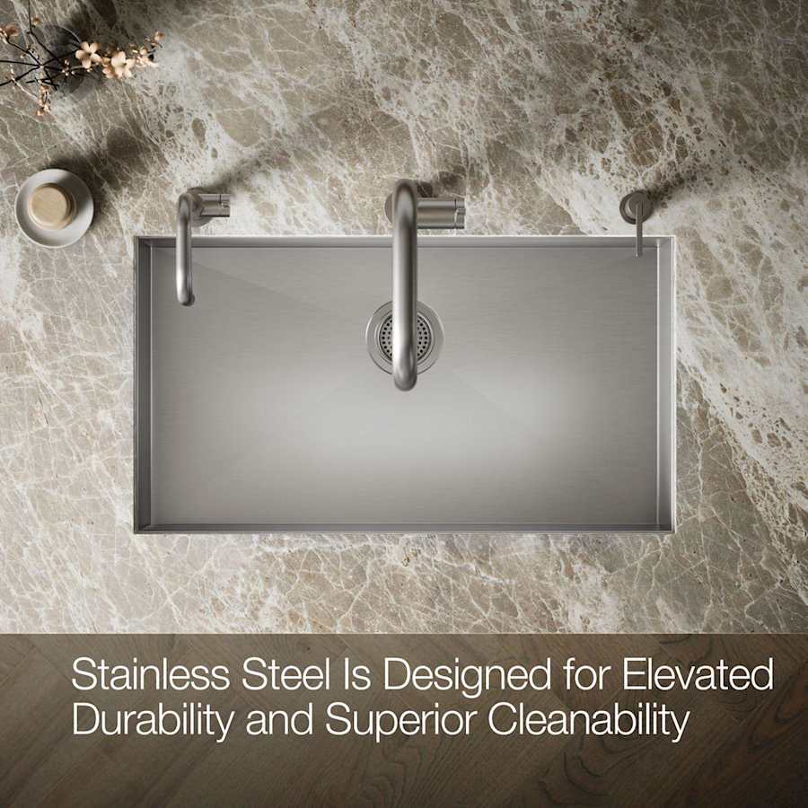 Vault 32" Undermount Single Basin Stainless Steel Kitchen Sink with SilentShield Technology