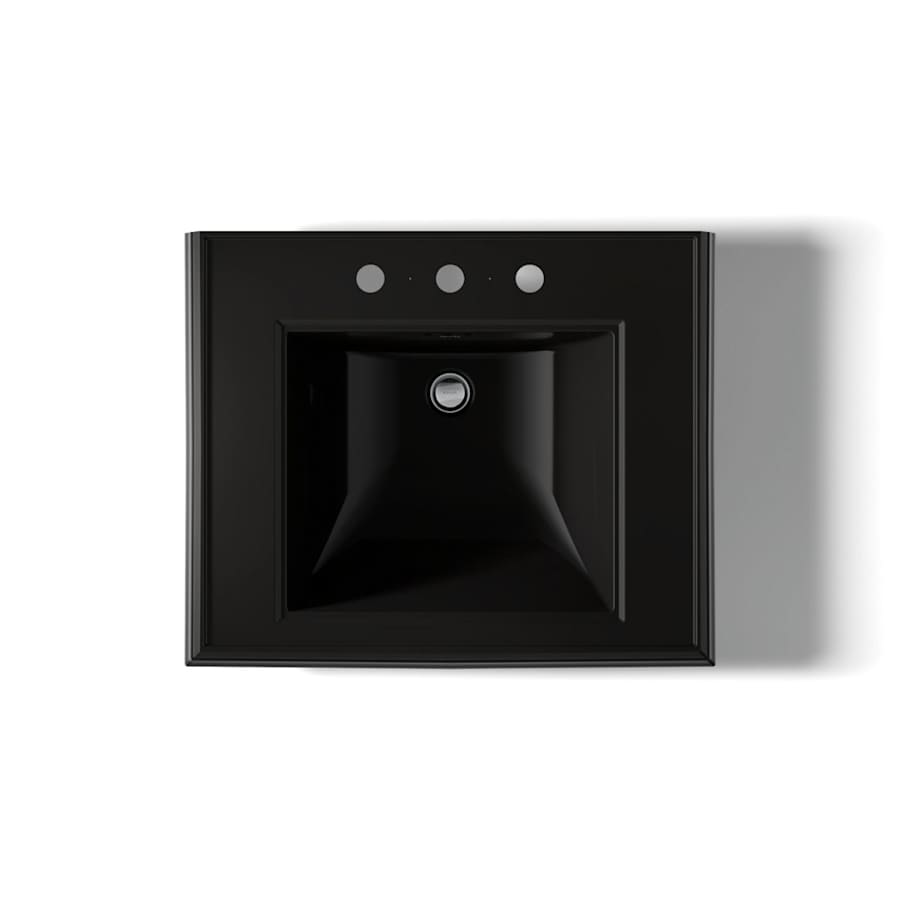 Memoirs Classic 27" Fireclay Pedestal Bathroom Sink with 3 Holes Drilled and Overflow