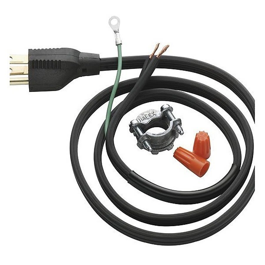 Garbage Disposal Power Cord Kit, 3 ft L, Plastic