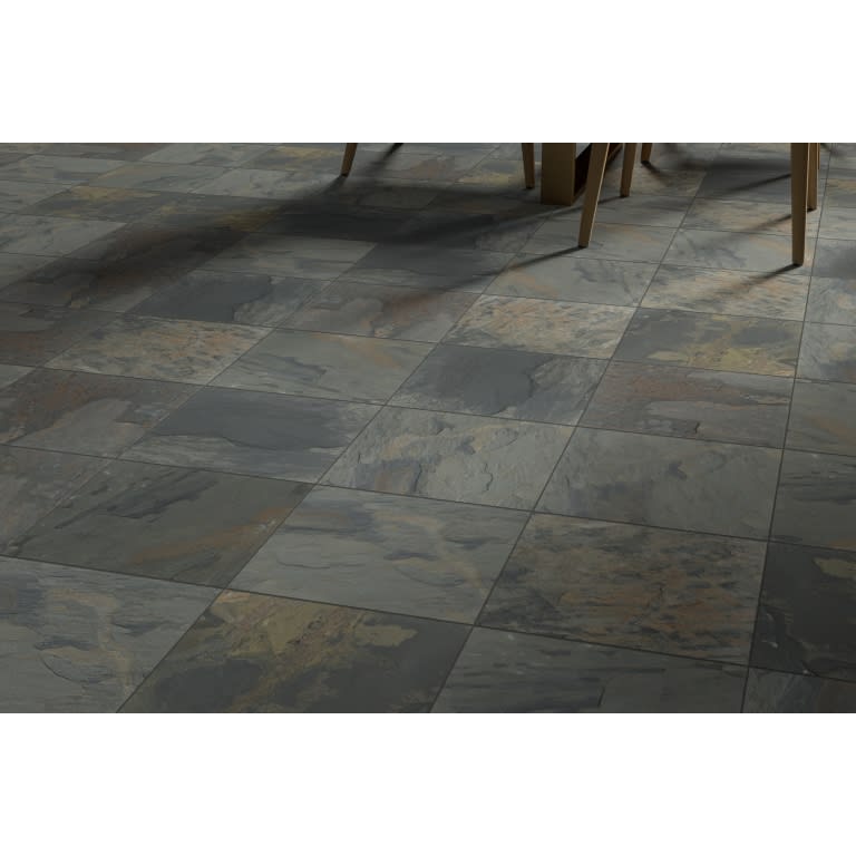 SLATE 592 RUSTIC GLD CAL 12X12