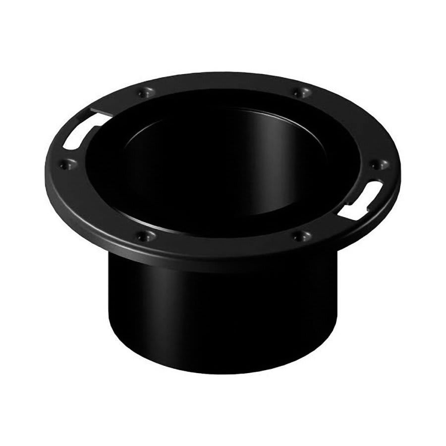 DWV Metal Ring Closet Flange, 4 x 3 in, Spigot, ABS