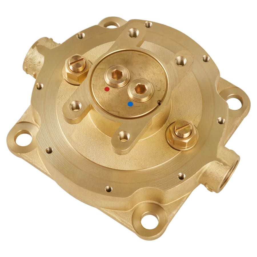 Flash Free Standing Tub Filler Rough-In Valve with Service Stops