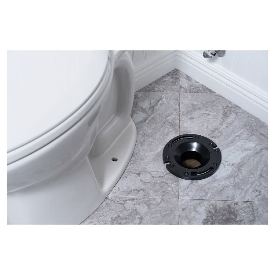 DWV Closet Flange, 3 in, Hub, ABS