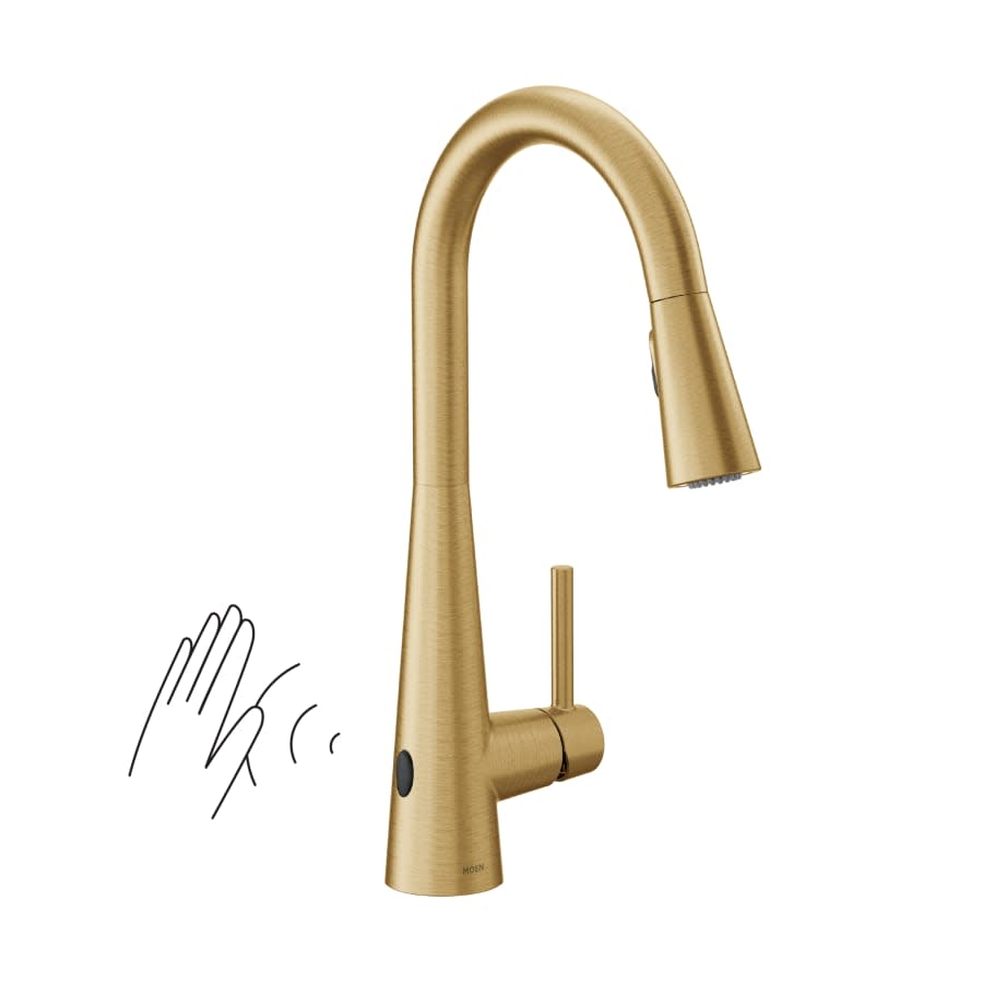 Sleek 1.5 GPM Single Hole Pull Down Kitchen Faucet with MotionSense :-)
