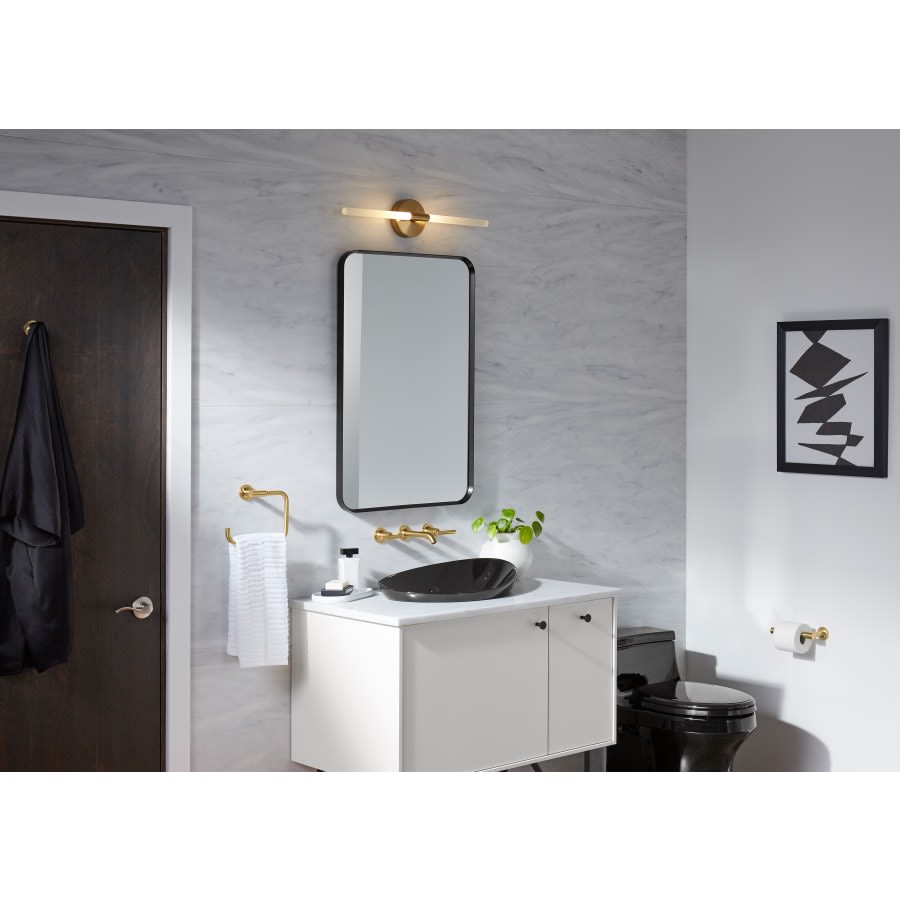 Essential 22-1/16" W x 34-1/16" H Rectangular Framed Bathroom Mirror