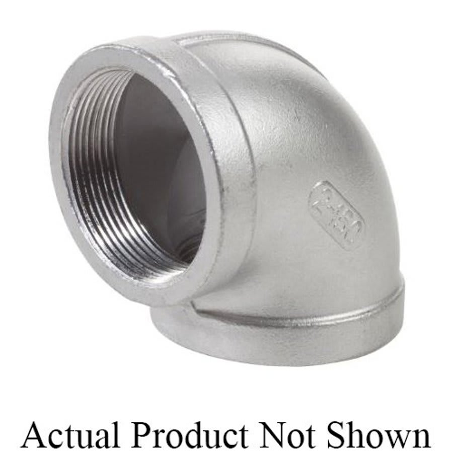 90 deg Elbow, 1 in, FNPT, 304/304L Stainless Steel, 150 lb