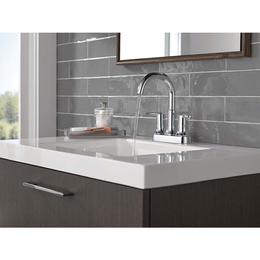 Trinsic 1.2 GPM Centerset Bathroom Faucet with Metal Push-Pop Drain Assembly
