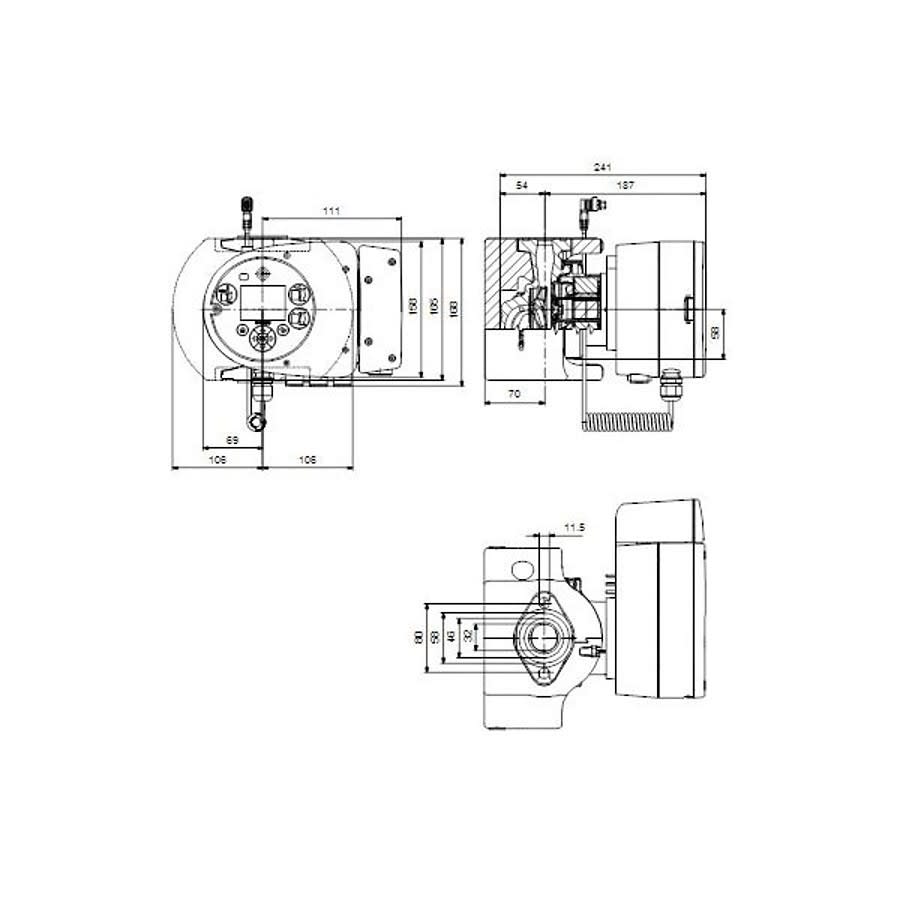 MAGNA3 Recirculation Pump, 1/6 hp, 120/240 VAC, 1 ph, Stainless Steel