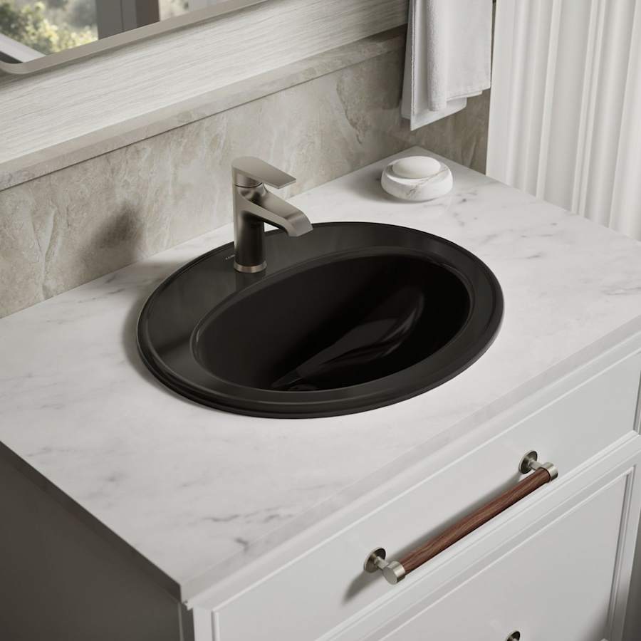Pennington 20-1/4" Drop In Bathroom Sink with 1 Hole Drilled and Overflow