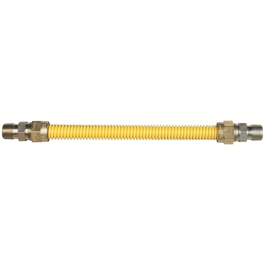 Gas Flex, 3/8 in ID, 1/2 in, MNPT, 24 in L