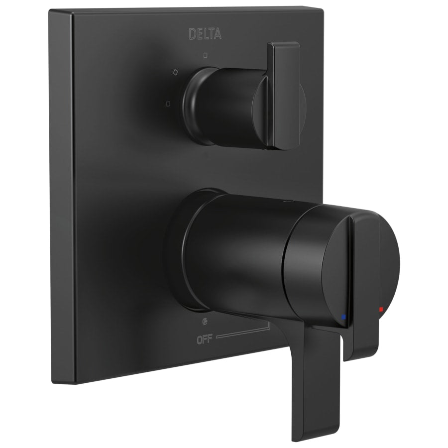 Ara 17T Series Thermostatic Valve Trim with Integrated Volume Control and 3 Function Diverter for Two Shower Applications - Less Rough-In