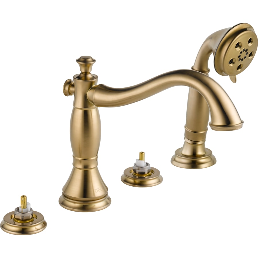 Cassidy Deck Mounted Roman Tub Filler Trim with Hand Shower - Handles and Rough-In Valve Sold Separately