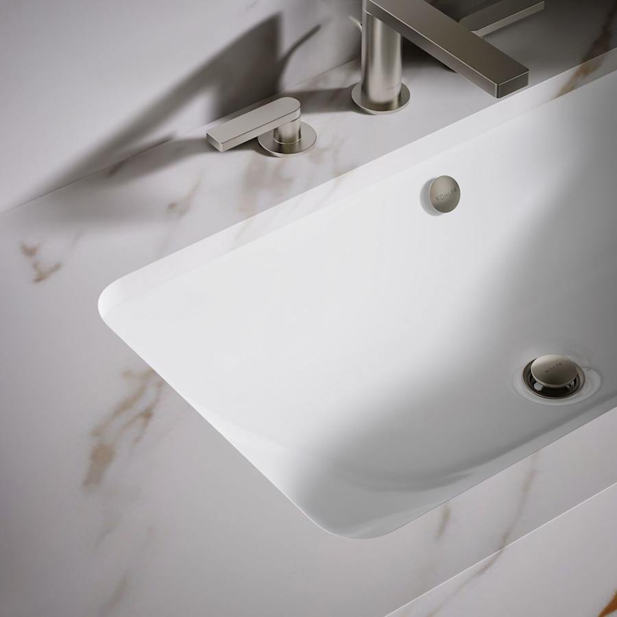 Iron Plains 30" Cast Iron Drop-In or Undermount Bathroom Sink with Overflow