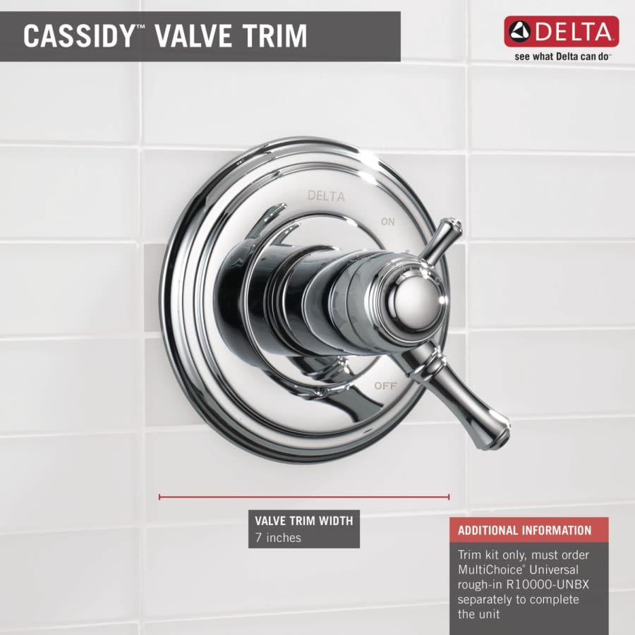 Cassidy Monitor 17 Series Dual Function Pressure Balanced Valve Trim Only with Integrated Volume Control - Less Rough-In Valve