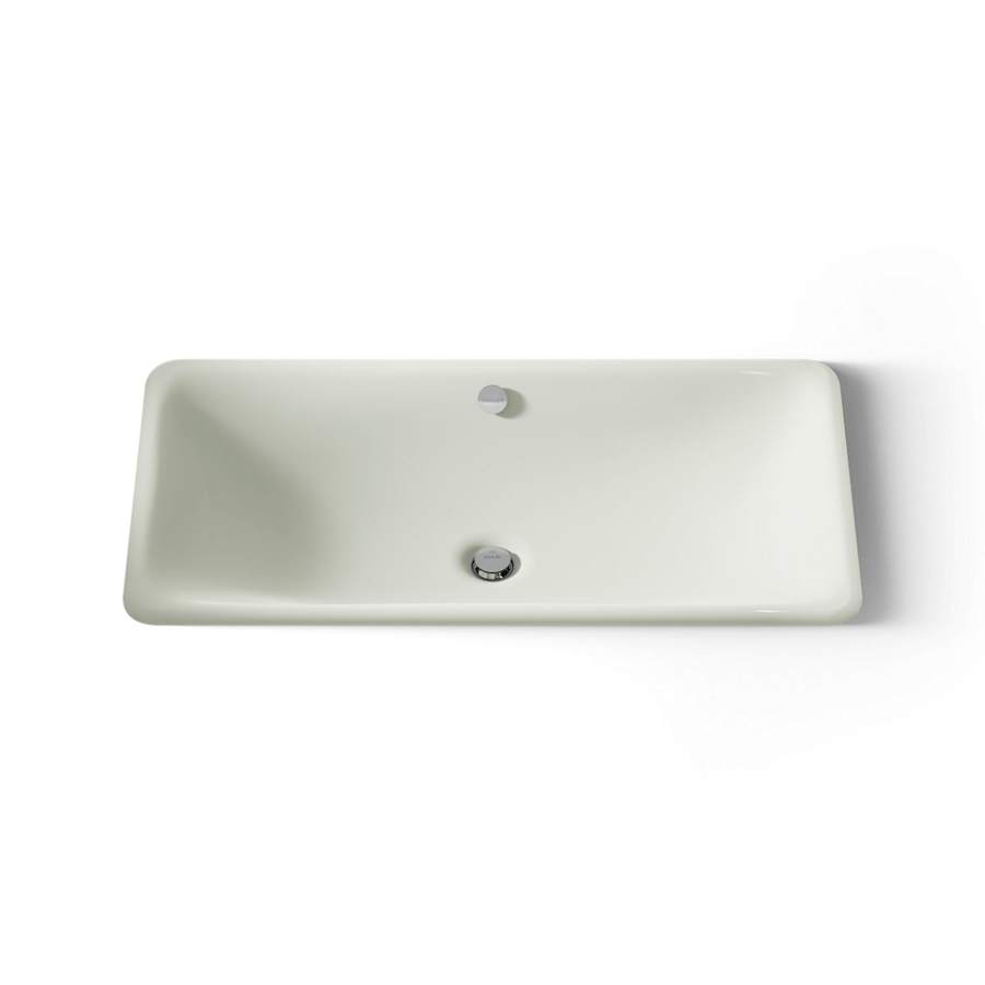 Iron Plains 30" Cast Iron Drop-In or Undermount Bathroom Sink with Overflow