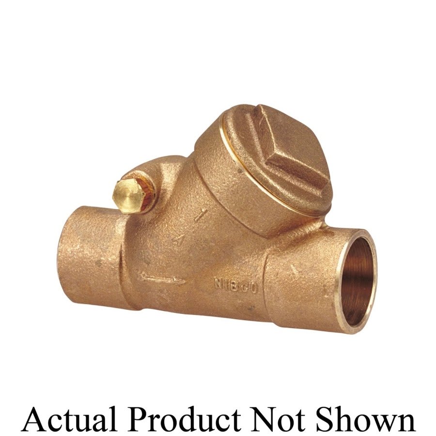 Swing Check Valve, 2 in, C, Bronze